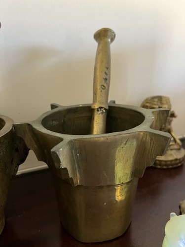 Bronze apothecary mortar - bronze,