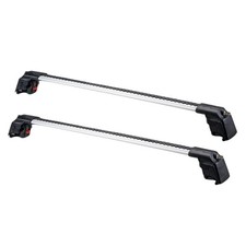 Roof Racks for Audi A4 AVANT B8 (2008-2015) Lockable Crossbars - Gray