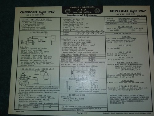 1967 chevrolet car - 1967, engine