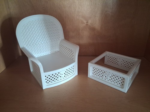 Vintage sindy patio rattan - sindy,