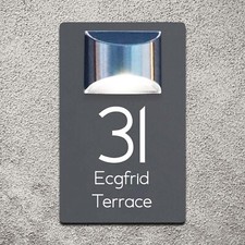 Personalised Grey House Number