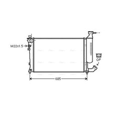 Radiator For Peugeot 306 2.0 GTI AVA 1330R9