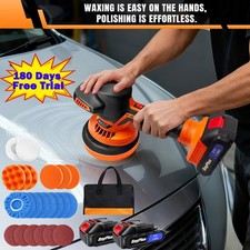 Cordless Dual Action Car Polisher Buffer Sander DA Orbital Polishing Machine