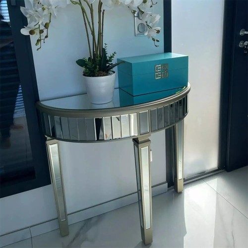 90cm mirrored console table - 90cm,