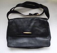 Tula Soft Black Leather Small Shoulder Bag