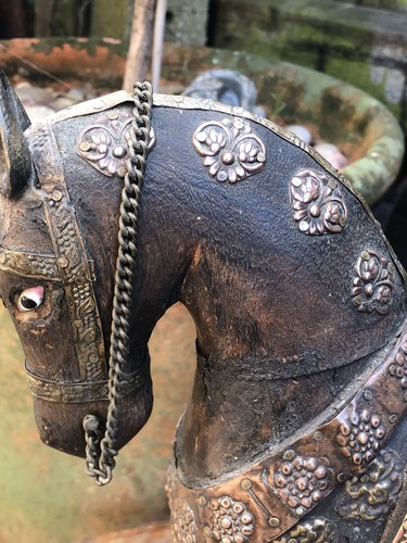 Indian wooden horse - indian,