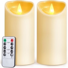2 set LED Pillar Candles
