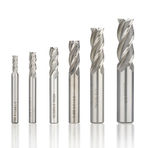 Hss straight shank flute - 4, end