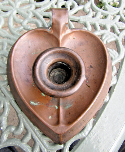 Victorian copper chamberstick - victorian,