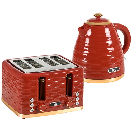 Homcom kettle and toaster - and, set