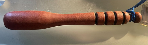 Hand turned mahogony - hand,