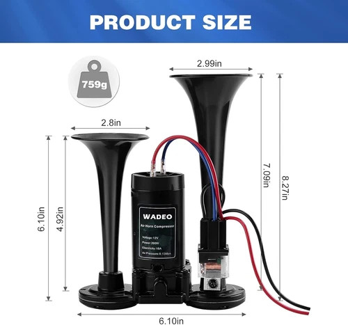 150db air horn 12v super - 12v,super, loud