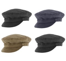 Failsworth Cord Mariner/Breton/Lennon/Fisherman Cap in Navy/Olive/Black/Fawn