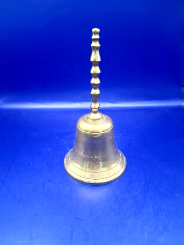 Brass hand bell - , with