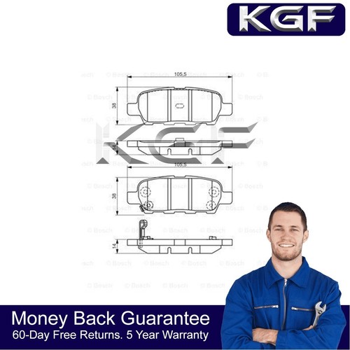 Kgf front rear brake - rear,