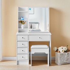 Dressing Table White Wood