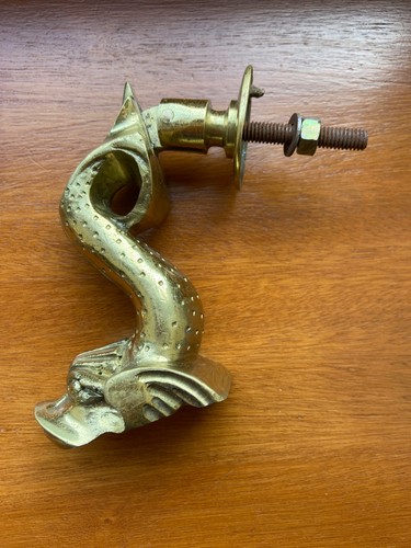 Solid brass fish door knocker - fish,