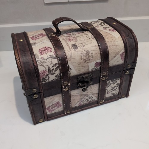 Vintage wooden and - wooden, leather