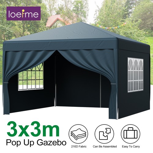 3x3m gazebo with sides - with,