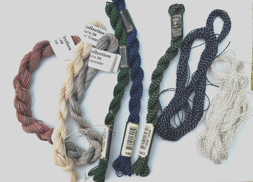 Assorted embroidery threads - assorted,
