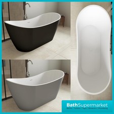 Bathroom 1600mm Freestanding Bath Tub Double Ended Reinforced Acrylic Modern
