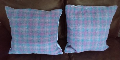 Purple and blue harris tweed - blue,