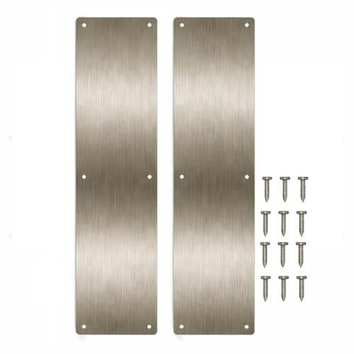 Door push plate - 4", al