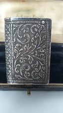 Antique Vintage Victorian Era Early 1900-s Arabian Silver Vesta Case-34.58 grams