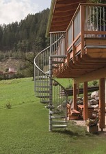 Spiral Staircase Outdoor  Galvanised Steel RONDO ZINC 120/140/ 160 cm /External