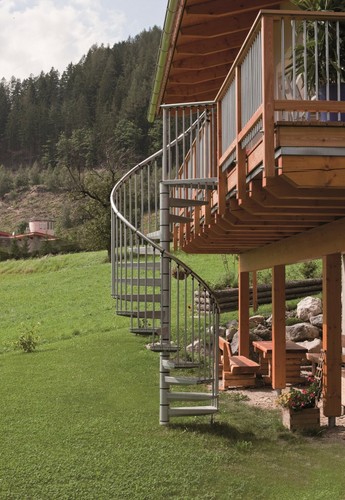 Spiral staircase outdoor - staircase,