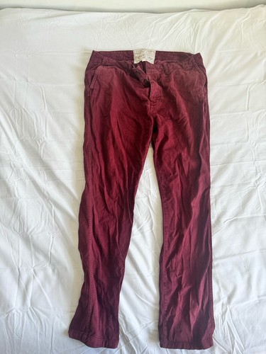 Aubin wills dark red chinos - aubin,