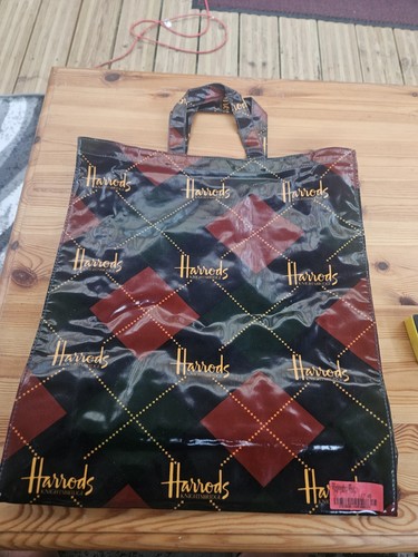 Harrods vintage shopping bag - harrods,