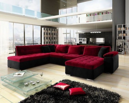Shaped corner sofa - u-shaped,