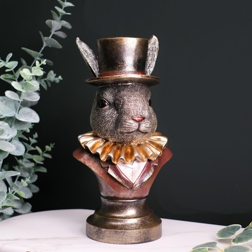Ruffled gentry rabbit bust - rabbit,