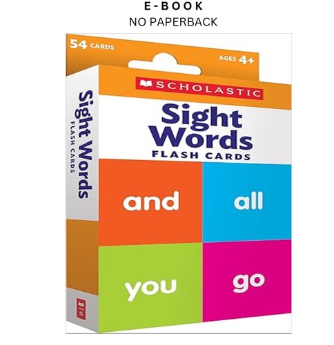 Scholastic flash cards - scholastic, sight