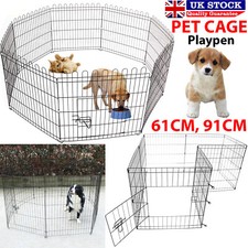 Pet Dog Pen Puppy Cat Rabbit Foldable Playpen Indoor/outdoor Enclosure Run Cage