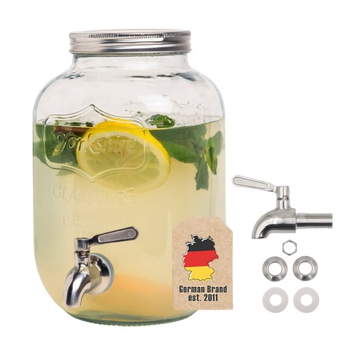 Drink dispenser litre glass - drink,