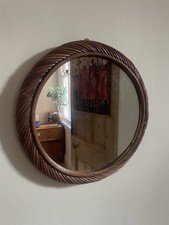 Vintage Mirror Twisted Rattan