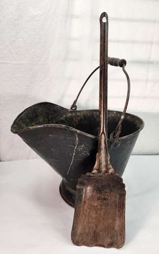 Vintage galvanized bucket pail - vintage,