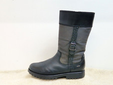Clarks Gore-tex Ladies-Junior Boots Leather Black Zip UK 2.5 EU 35