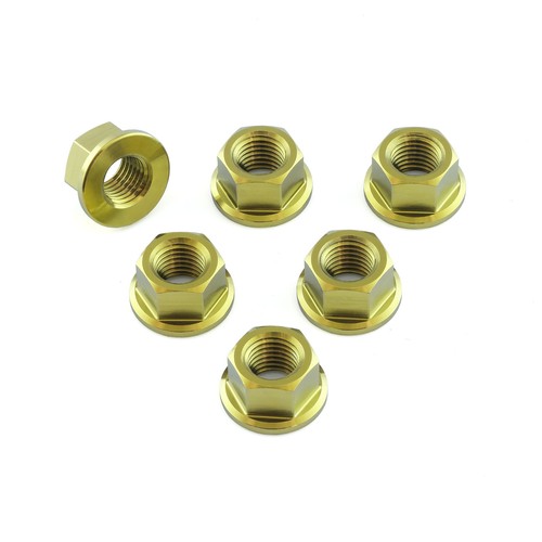 Titanium sprocket nuts - sprocket, m10