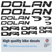 Dolan DF4 bike decals labels
