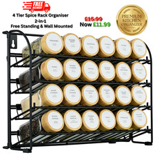 Spice Rack 4 Tier Shelf Free