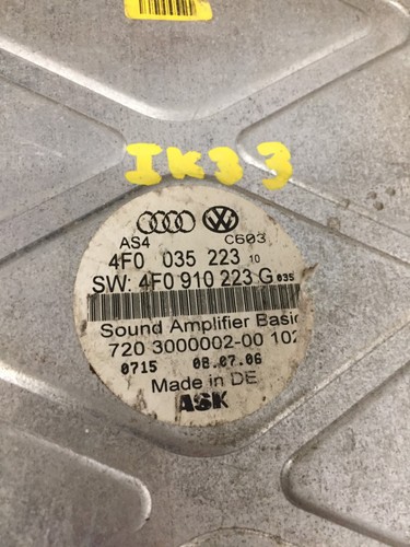 Audi 11 bose sound - c6, 08-11
