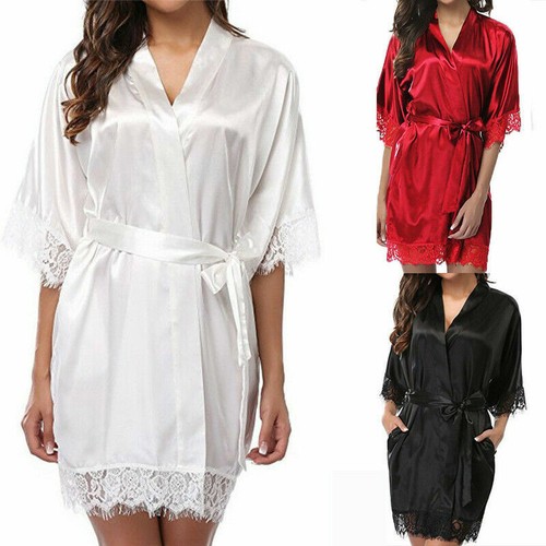 Plus size satin robe - size,