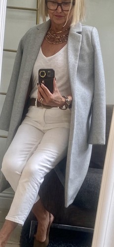 Zara woman coat grey - coat, size