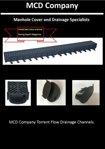 Drainage channels corners - drainage, channels,