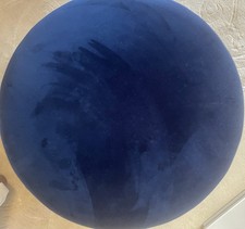 Classic Laura Ashley Mid Navy Sumptuous velvet Large Footstool