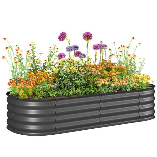 Outsunny galvanised raised - outsunny,