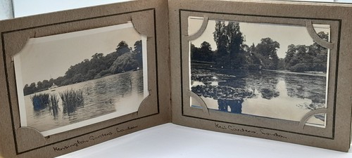 Antique mini photo album - album,
